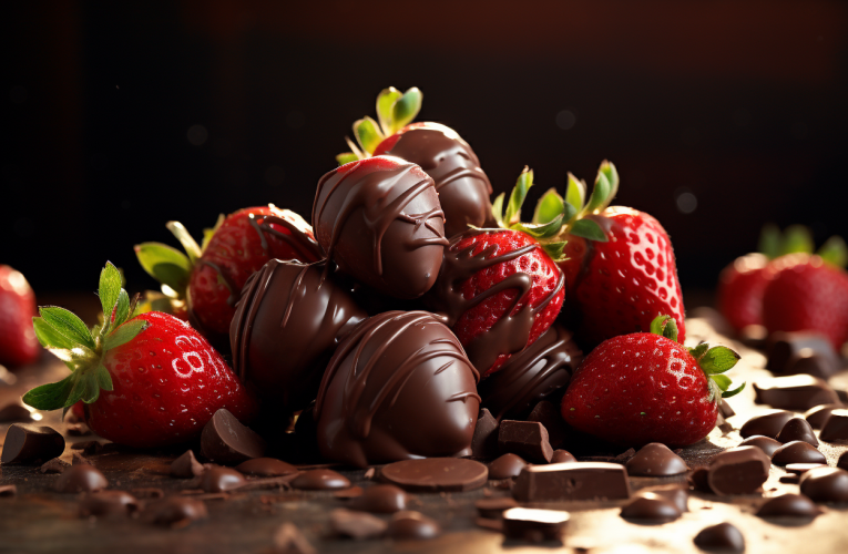 Een Zoete Verleiding: Chocolade Aardbeien Clusters